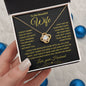 Gift for Wife " I Can't Live Without You Love Knot Necklace