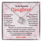 To My Beautiful Daughter - Love Knot Necklace