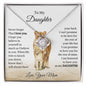 I will Always Love Your Back Love Knot Necklace | Gift From Mom To Daughter