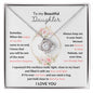 To My Daughter| Most Beautiful Chapter | Love Knot Necklace