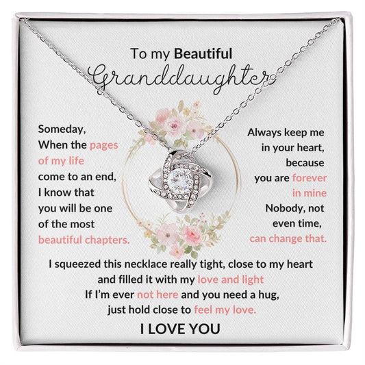 To My Granddaughter| Most Beautiful Chapter | Love Knot Necklace
