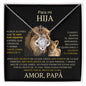 A Mi Hija - Te Quiero Para Siempre - Love Knot Collar