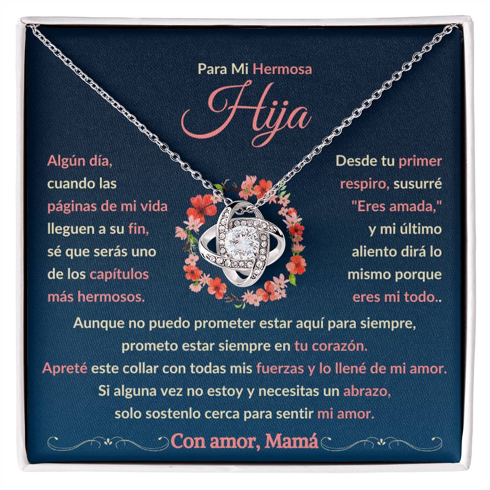 Para Mi Hija - Love Knot Collar - Con Amor, Mama