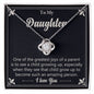 To My Daughter Necklace – A Gift of Love from Mom and Dad