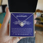 To My Granddaughter | From Your Loving Grandparents, A Heartfelt Love Knot Necklace