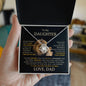 To My Daughter - Love You Forever - Love Knot Necklace