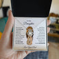 I will Always Love Your Back Love Knot Necklace | Gift From Dad To Daughter