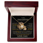 To My Daughter - Love You Forever - Love Knot Necklace