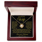 Gift for Wife " I Can't Live Without You Love Knot Necklace