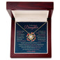 To My Beautiful Daughter - Forever Knot Necklace - Love, Mom