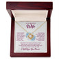 To My Beautiful Wife | A Love Knot Necklace Filled with My Heart