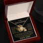 To My Daughter - Love You Forever - Love Knot Necklace