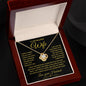 Gift for Wife " I Can't Live Without You Love Knot Necklace