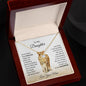 I will Always Love Your Back Love Knot Necklace | Gift From Mom To Daughter