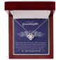 To My Granddaughter | From Your Loving Grandparents, A Heartfelt Love Knot Necklace