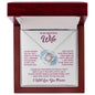 To My Beautiful Wife | A Love Knot Necklace Filled with My Heart