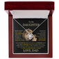 To My Daughter - Love You Forever - Love Knot Necklace