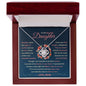 To My Beautiful Daughter - Forever Knot Necklace - Love, Mom