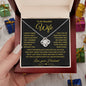 Gift for Wife " I Can't Live Without You Love Knot Necklace