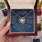 To My Beautiful Daughter - Forever Knot Necklace - Love, Mom