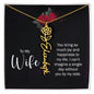 To My Wife Personalized Birth Name Necklace