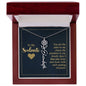 To My Soulmate - Personalized Name Necklace With Birth Blower For Soulmate