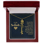 To My Soulmate - Personalized Name Necklace With Birth Blower For Soulmate