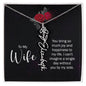 To My Wife Personalized Birth Name Necklace