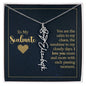 To My Soulmate - Personalized Name Necklace With Birth Blower For Soulmate
