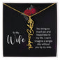 To My Wife Personalized Birth Name Necklace