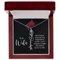 To My Wife Personalized Birth Name Necklace