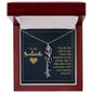 To My Soulmate - Personalized Name Necklace With Birth Blower For Soulmate