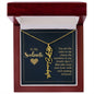 To My Soulmate - Personalized Name Necklace With Birth Blower For Soulmate