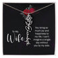 To My Wife Personalized Birth Name Necklace