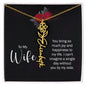 To My Wife Personalized Birth Name Necklace