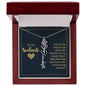 To My Soulmate - Personalized Name Necklace With Birth Blower For Soulmate