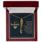 To My Soulmate - Personalized Name Necklace With Birth Blower For Soulmate