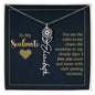 To My Soulmate - Personalized Name Necklace With Birth Blower For Soulmate