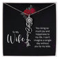 To My Wife Personalized Birth Name Necklace