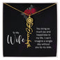 To My Wife Personalized Birth Name Necklace