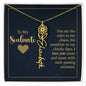 To My Soulmate - Personalized Name Necklace With Birth Blower For Soulmate