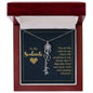 To My Soulmate - Personalized Name Necklace With Birth Blower For Soulmate