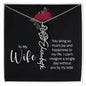 To My Wife Personalized Birth Name Necklace