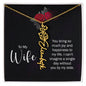 To My Wife Personalized Birth Name Necklace