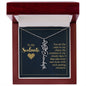 To My Soulmate - Personalized Name Necklace With Birth Blower For Soulmate