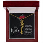 To My Wife Personalized Birth Name Necklace