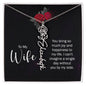 To My Wife Personalized Birth Name Necklace