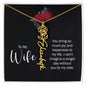 To My Wife Personalized Birth Name Necklace