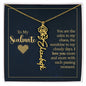 To My Soulmate - Personalized Name Necklace With Birth Blower For Soulmate