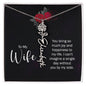 To My Wife Personalized Birth Name Necklace